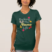 Rocking the Nana Life Grandma Floral Novelty T-shirt (Voorkant)