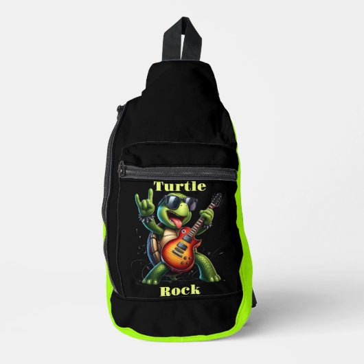 Rocking Turtle Jam Session Sling Bag (Voorkant)