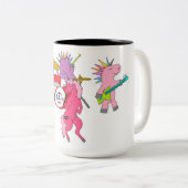 Rocking Unicorn Band Tweekleurige Koffiemok (Voorkant rechts)