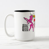 Rocking Unicorn Band Tweekleurige Koffiemok (Links)