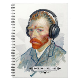 Rocking Vincent since 1880 Notebook Journal Notitieboek