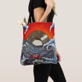 Rocking Waves-Tas Tote Bag (Dichtbij)