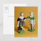 Rockingham figuren uit de Commedia Briefkaart (Voorkant / Achterkant)