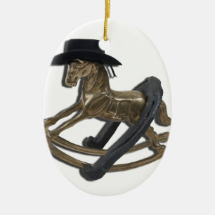 RockingHorseCowboyHatHorseShoe122312 copy.png Keramisch Ornament