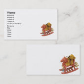 RockingHorseTeddy, Naam, Adres 1, Adres 2, ... Visitekaartje (Voorkant / Achterkant)