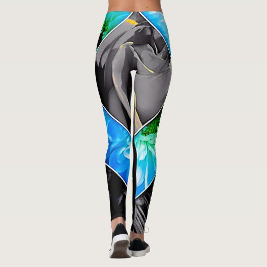 Rockinroll, leggings van de vrouw (Achterkant)