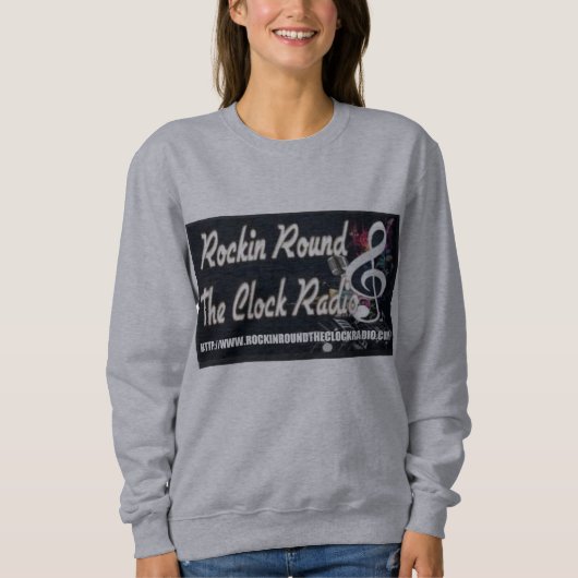 Rockinroundtheclock Radio Sweatshirt (Voorkant)