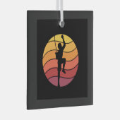 Rockklimberklimmers Glas Ornament (Voorkant Rechts)