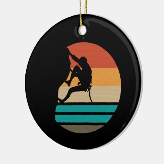 Rockklimberklimmers Keramisch Ornament (Links)