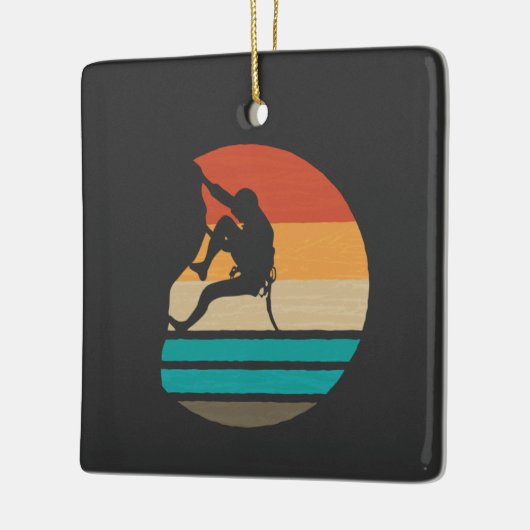 Rockklimberklimmers Keramisch Ornament (Links)