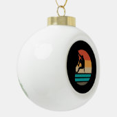 Rockklimberklimmers Keramische Bal Ornament (Links)