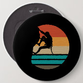 Rockklimberklimmers Ronde Button 6,0 Cm (Voorkant /achterkant)