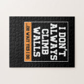 Rockklimgift: "Niet altijd klimmen" Legpuzzel (Horizontaal)