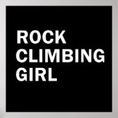 rockklimmeisje poster (Voorkant)