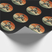 Rockklimmer in de binnenband van de bergbeklimmer cadeaupapier (Hoek)