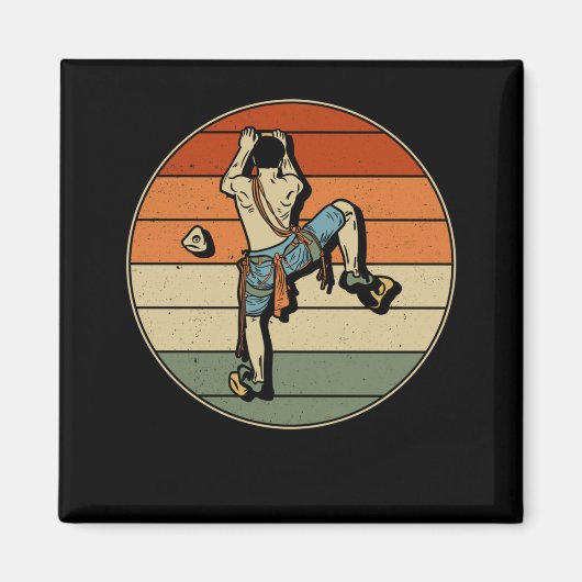 Rockklimmer in de binnenband van de bergbeklimmer magneet (Voorkant)