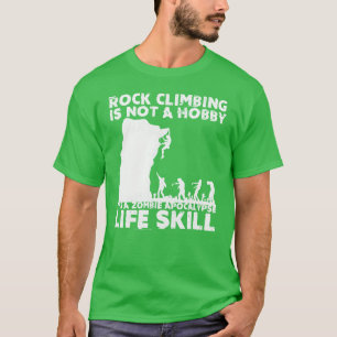 Rockklimmer ontwerp zombie rock klimmen vriend t-shirt