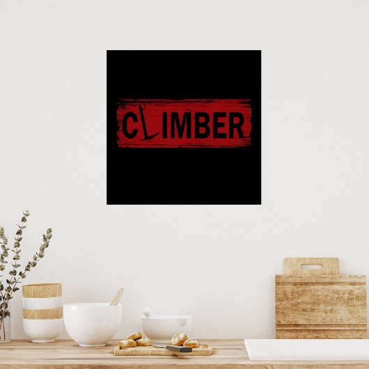 rockklimmer poster (Keuken)