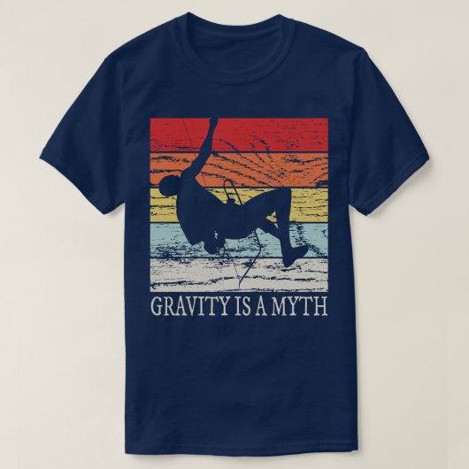 Rockklimmer Retro Bouldering T-shirt (Design voorkant)
