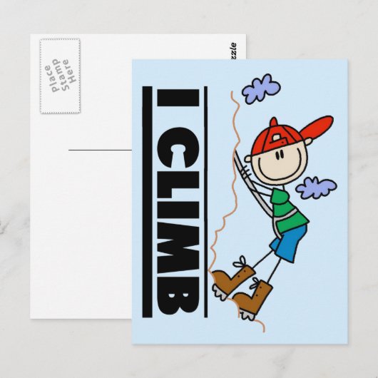 Rockklimmers Briefkaart (Voorkant / Achterkant)