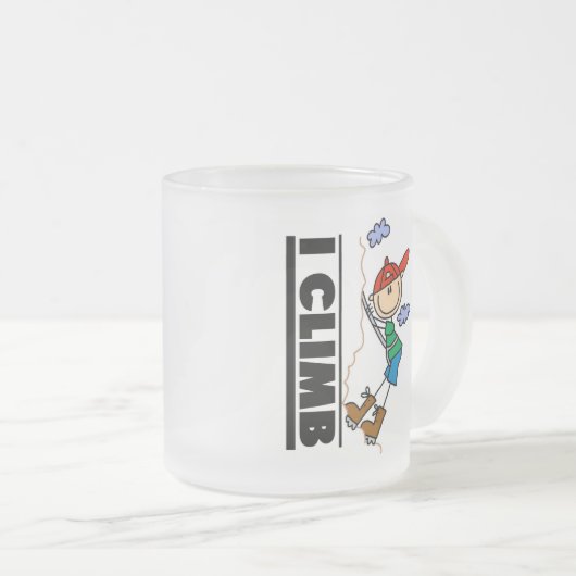 Rockklimmers Matglas Koffiemok (Voorkant rechts)