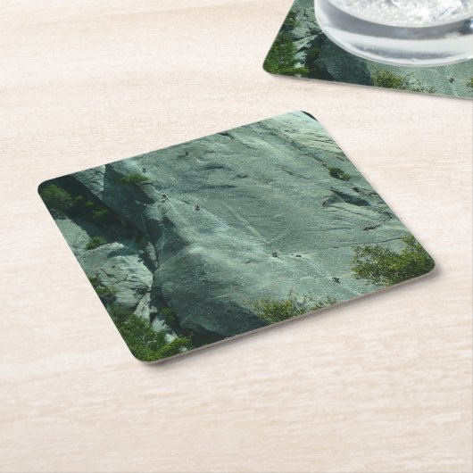 Rockklimmers op El Capitan Kartonnen Onderzetters (Schuin)