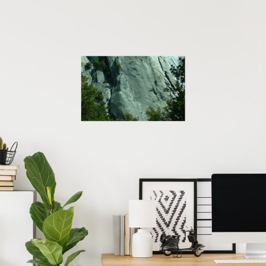 Rockklimmers op El Capitan Poster (Thuiskantoor)