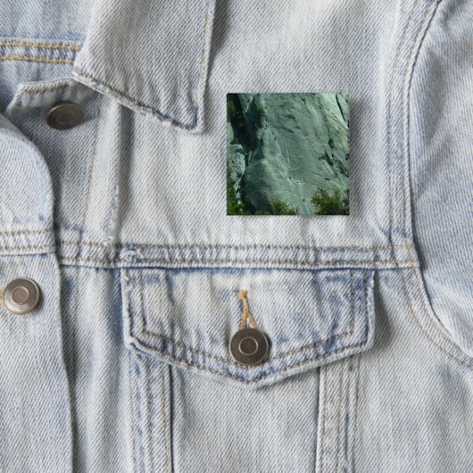 Rockklimmers op El Capitan Vierkante Button 5,1 Cm (In situ)