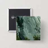 Rockklimmers op El Capitan Vierkante Button 5,1 Cm (Voorkant /achterkant)