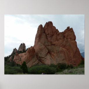 Rockklimmers, tuin van de goden, Colorado Poster