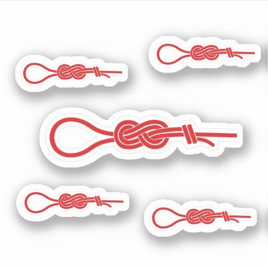 Rockklimtouw figuur 8 knot sticker (Voorkant)