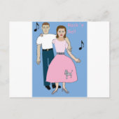 rockkoppel klaar om te dansen briefkaart (Voorkant)