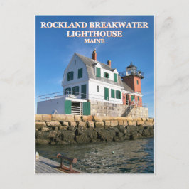 Rockland Breakwater Lighthouse, Maine Briefkaart