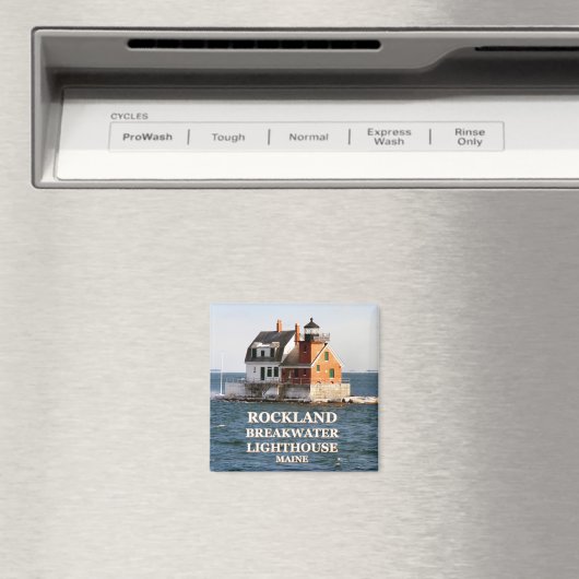 Rockland Breakwater Lighthouse, Maine Magnet (Insitu (Vaatwasser))