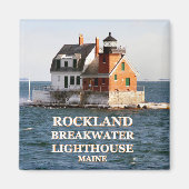 Rockland Breakwater Lighthouse, Maine Magnet (Voorkant)