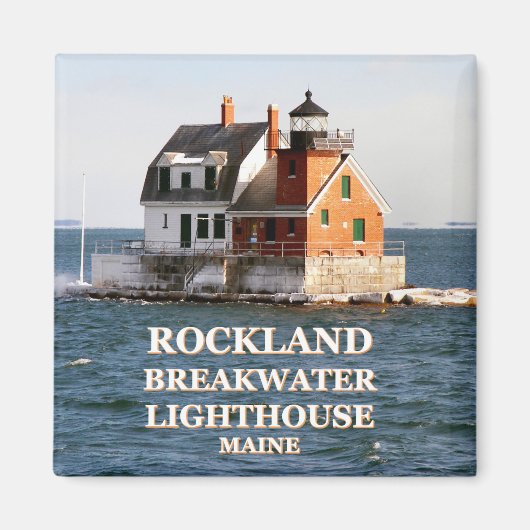 Rockland Breakwater Lighthouse, Maine Magnet (Voorkant)