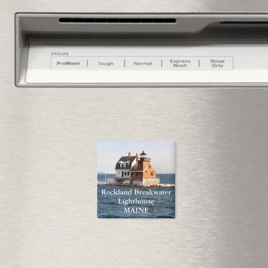 Rockland Breakwater Lighthouse, Maine Magnet (Insitu (Vaatwasser))