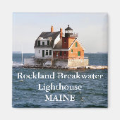 Rockland Breakwater Lighthouse, Maine Magnet (Voorkant)