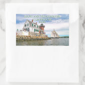 Rockland Breakwater Lighthouse, Maine Stickers (Tas)