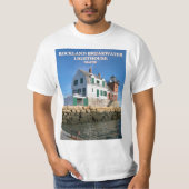 Rockland Breakwater Lighthouse, Maine T-Shirt (Voorkant)
