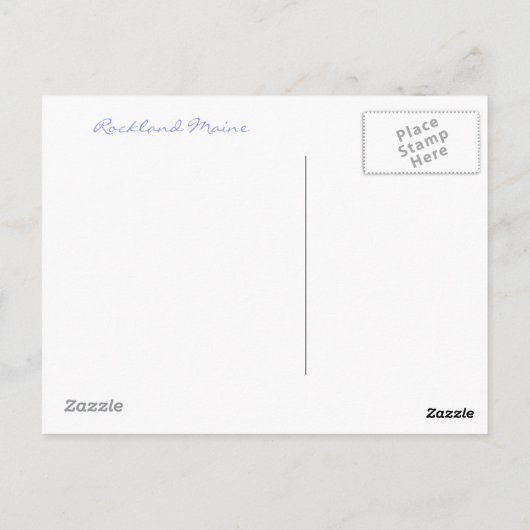 Rockland Harbour Briefkaart (Achterkant)