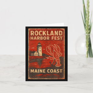 Rockland havenfest shirt kreeft vuurtoren hoofd kaart