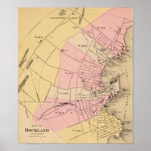 Rockland, Maine 1885 Poster (Voorkant)