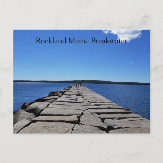 Rockland Maine Breakwater Briefkaart (Voorkant)