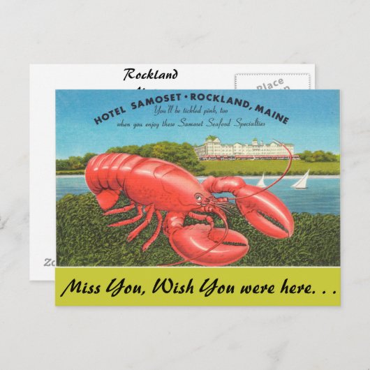 Rockland, Maine Briefkaart (Voorkant / Achterkant)