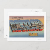 Rockland, Maine - Large Letter Scenes Briefkaart (Voorkant / Achterkant)