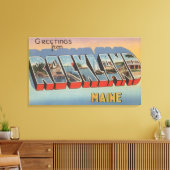 Rockland, Maine - Large Letter Scenes Canvas Afdruk (Insitu (Woonkamer))