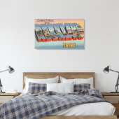 Rockland, Maine - Large Letter Scenes Canvas Afdruk (Insitu (Slaapkamer))