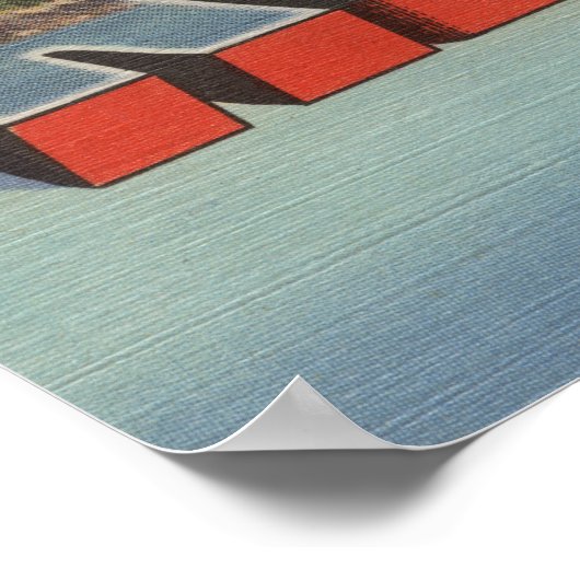 Rockland, Maine - Large Letter Scenes Poster (Hoek)