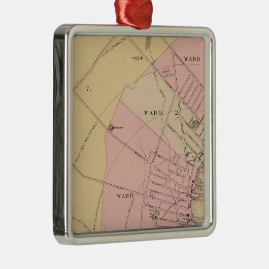 Rockland, Maine Metalen Ornament (Rechts)